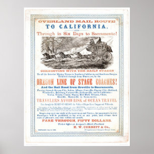Überlandpost-Weg zu CA (1257A) - wieder Poster