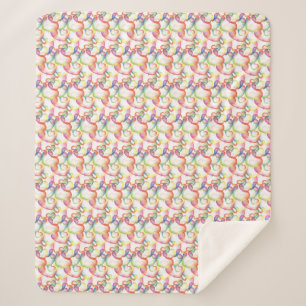Überlappen Abstrakter Herzmuster Sherpadecke