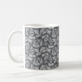 Überlappen Abstrakter Spiralmuster Kaffeetasse