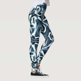 Überlappen gekrümmter Bänder, verchromte Töne auf  Leggings