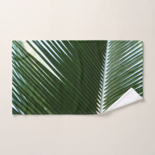 Überlappen von Palm Fronds Tropical Green Abstrakt Handtuch