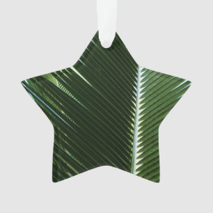 Überlappen von Palm Fronds Tropical Green Abstrakt Ornament