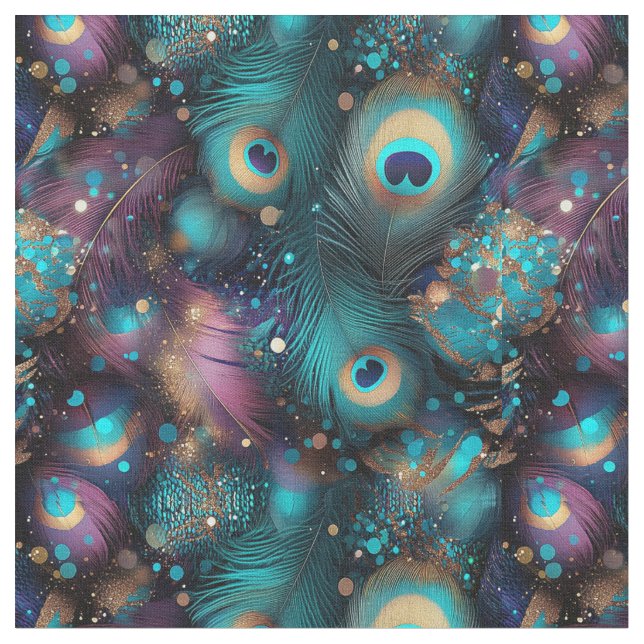 überlappende Federn Stoff (Nahaufnahme)