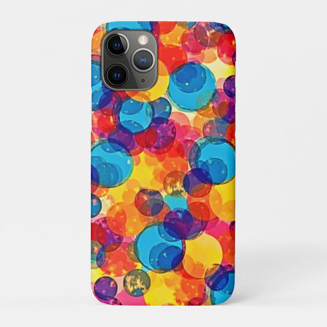 Überlappende Kreise Farbchaos Kunst Case-Mate iPhone Hülle (Rückseite)