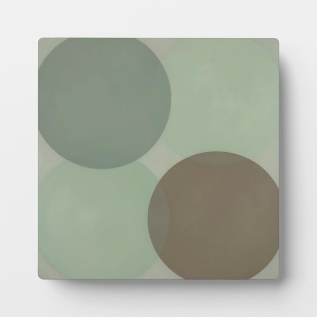 Überlappende Kreise Minimalistischer Abstract Fotoplatte (Vorderseite)
