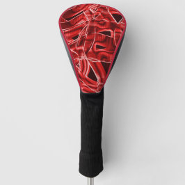 Überlappende rote Acrylbandüberreste Golf Headcover