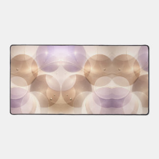 Überlappende transparente Kreise AI-Kunst Schreibtischunterlage