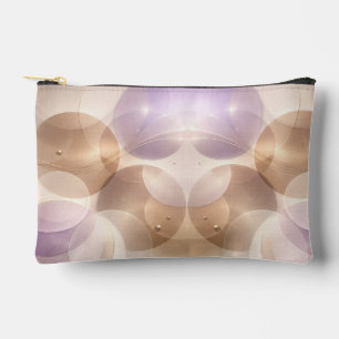 Überlappende transparente Kreise AI-Kunst Zubehörtasche