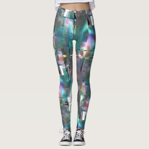 Überlappung des Gradienten grün und farbig in we Leggings