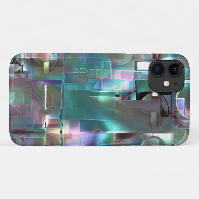 Überlappung des Gradienten grün und farbig in weic Case-Mate iPhone Hülle (Rückseite (Horizontal))