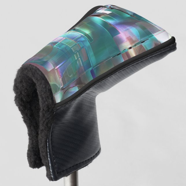 Überlappung des Gradienten grün und farbig in weic Golf Headcover (3/4 Vorderseite)