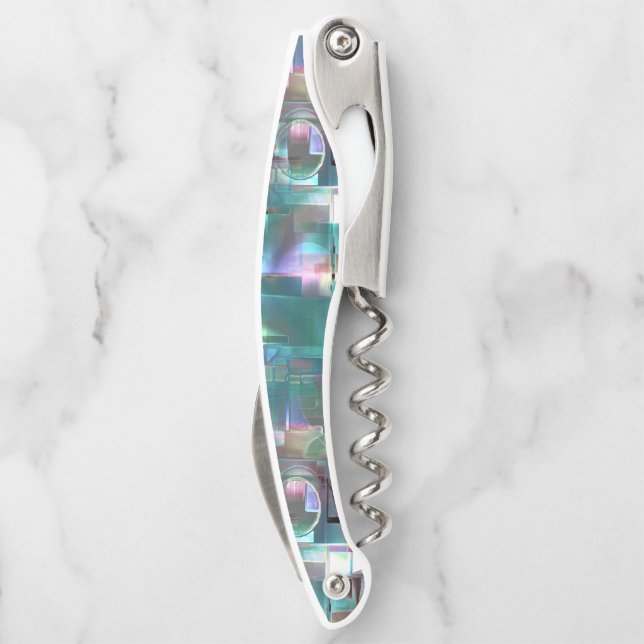 Überlappung des Gradienten grün und farbig in weic Kellnermesser (Rückseite)