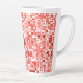 Überlappung kleiner Quadrate, Korallenfarben oder  Milchtasse