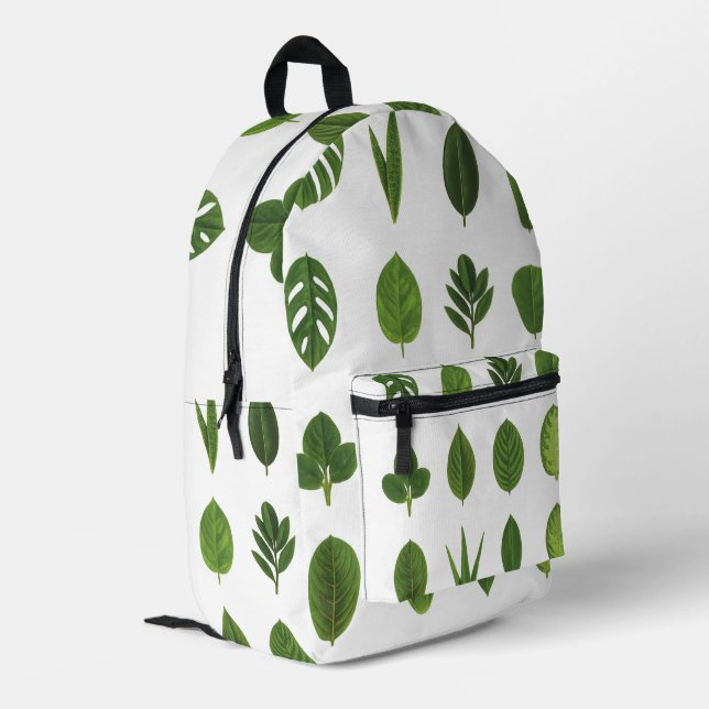 Überlassen Sie es der Natur Bedruckter Rucksack (Rückseitige Ecke links)