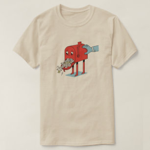 Überlasteter Mailbox-Cartoon   Funny Relating Illu T-Shirt