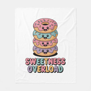 Überlastung der Süße Donut Kids Fleecedecke