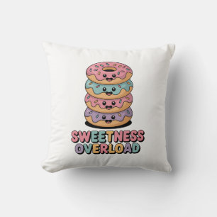 Überlastung der Süße   Donut Kids Kissen