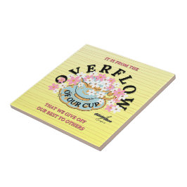 Überlauf Keramik Tile von Poet Adiela Akoo Fliese