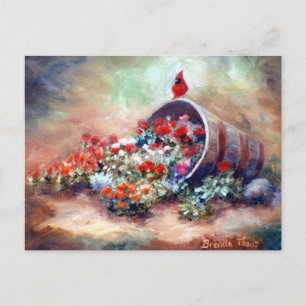 Überlaufende Kardinal-Postkarte Postkarte