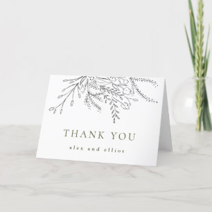 Überlaufendes Bouquet Danke, Cards Dankeskarte
