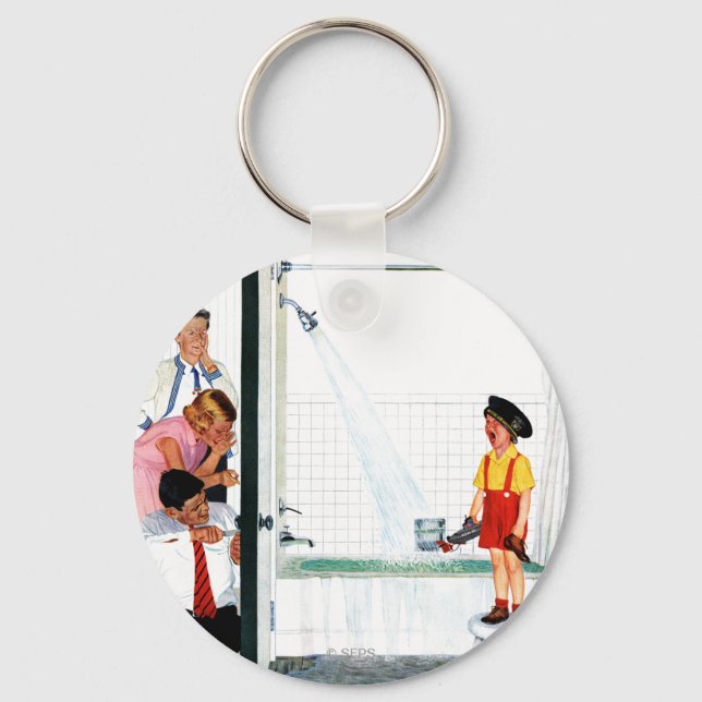 Überlaufrohr Schlüsselanhänger (Vorderseite)