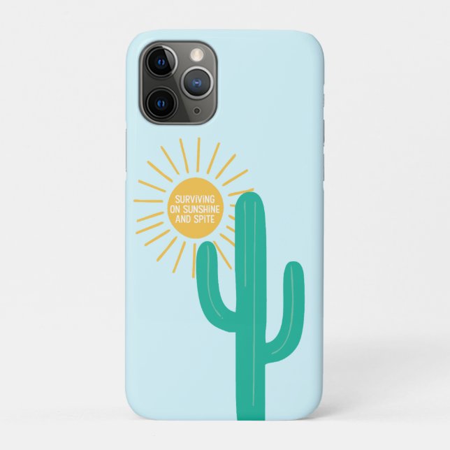 Überleben auf Sonnenschein und Spite Case-Mate iPhone Hülle (Rückseite)