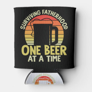 Überleben der Vaterschaft ein Bier zu einer Zeit  Dosenkühler