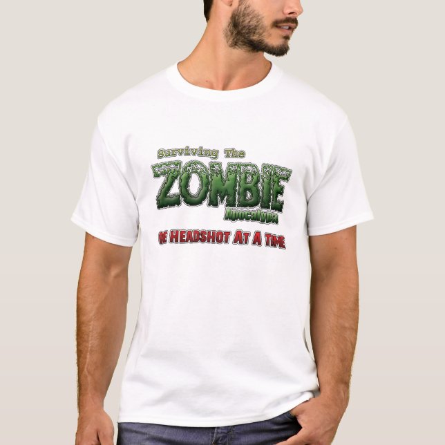 Überleben der Zombie-Apokalypse T-Shirt (Vorderseite)