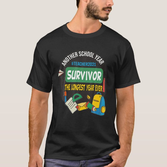 Überleben eines anderen Schuljahres, das längste S T-Shirt (Vorderseite)