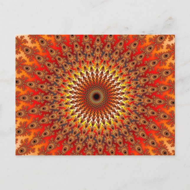 Überleben - Fraktal Postkarte (Vorderseite)