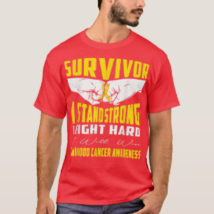 ÜBERLEBEN ICH STARKE KINDHEIT KREBS KREBS BEWUSSTS T-Shirt
