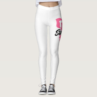 Überleben rosa Ribbon Brustkrebs Bewusstsein Leggings