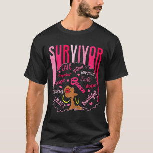 Überleben Schwarze Frauen Brustkrebs Bewusstsein S T-Shirt