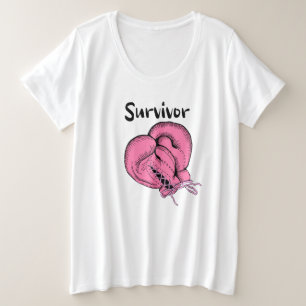 Überleben von Brustkrebs Große Größe T-Shirt