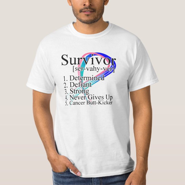 Überlebend-Definition - Schilddrüsenkrebs T-Shirt (Vorderseite)