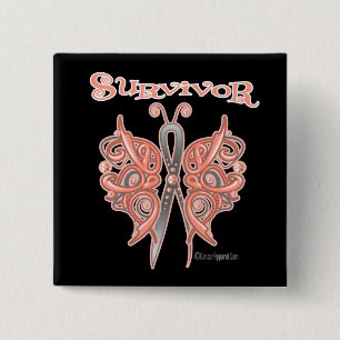 Überlebend-keltischer Schmetterling - Endometrial Button