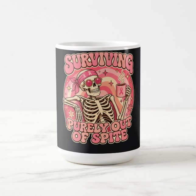 Überlebende aus Trotz Retro-Skelett Kaffeetasse (Mittel)