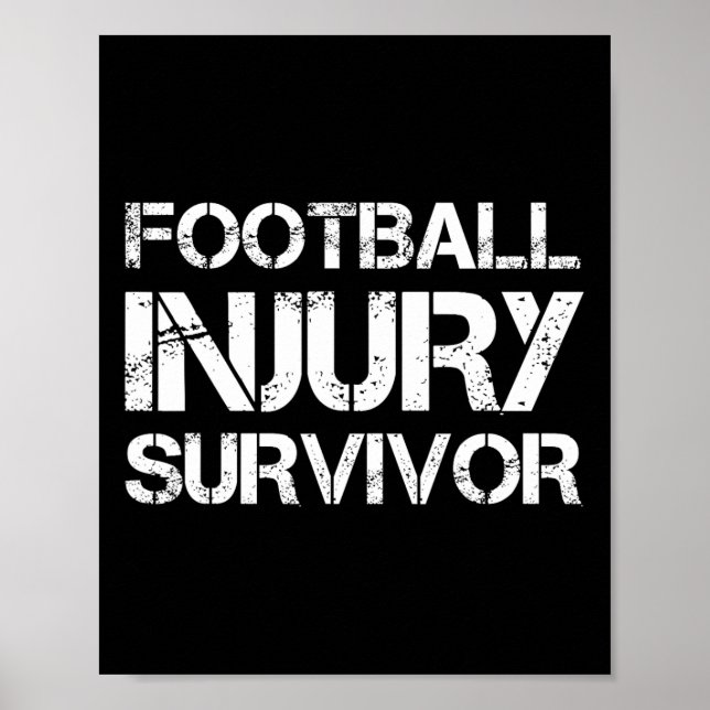 Überlebende Fußballverletzung Poster (Vorne)