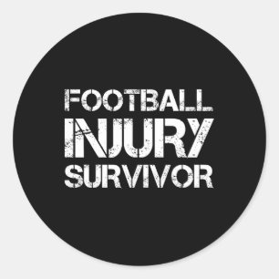 Überlebende Fußballverletzung Runder Aufkleber