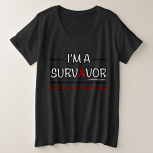 Überlebende...Gehirnaneurysma Große Größe T-Shirt