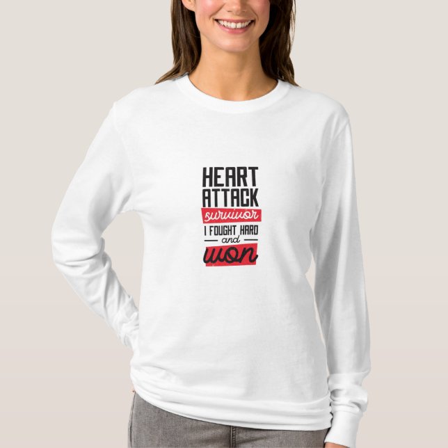 Überlebende Herzattacken T-Shirt (Vorderseite)