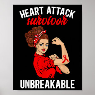 Überlebende Herzattacken Unzerbrechliche Herzattac Poster