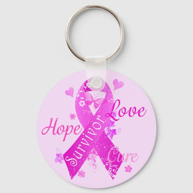 Überlebende Liebe Hope Cure Schlüsselanhänger (Vorderseite)