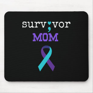 Überlebende Mama - Semicolate Gift Suicide Prevent Mousepad