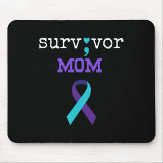 Überlebende Mama - Semicolate Gift Suicide Prevent Mousepad
