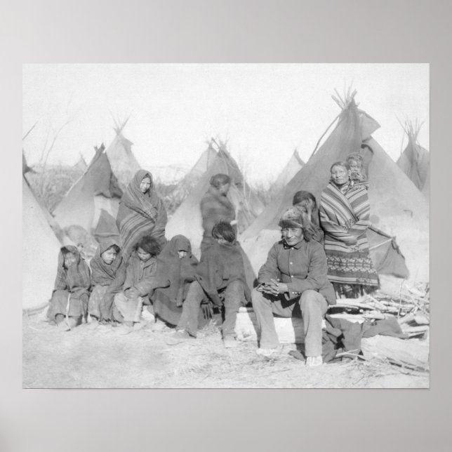 Überlebende Mitglieder der Big Foot Band Poster (Vorne)