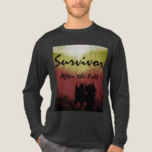 "Überlebende nach dem Fall" Schwarz-Gelb-Design Tri-Blend Shirt