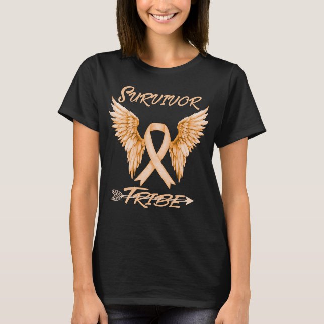 Überlebende Stammleukämie Krebs Leukämie Bewusstse T-Shirt (Vorderseite)