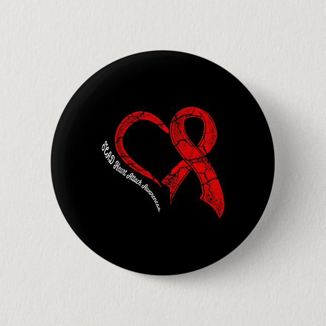 Überlebende von Herzattacken überlebt Krieger Awar Button (Vorderseite)