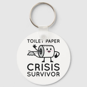 Überlebende von Toilettenpapier Schlüsselanhänger